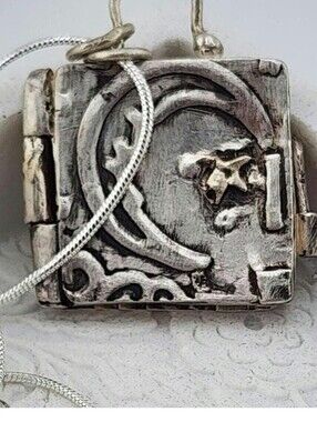 MISTYCAL BOX PENDANT UNIQUE PIECE A JEWELRY HANDMADE IN STERLING SILVER